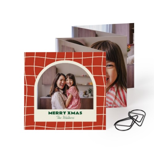 Fold out photo card Square Black paperclip - set of 12 (8 x 8 cm) Fold out photo card Square Black paperclip - set of 12 (8 x 8 cm)