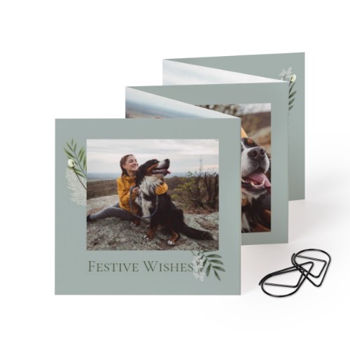 Fold out photo card Square Black paperclip - set of 12 (8 x 8 cm) Fold out photo card Square Black paperclip - set of 12 (8 x 8 cm)