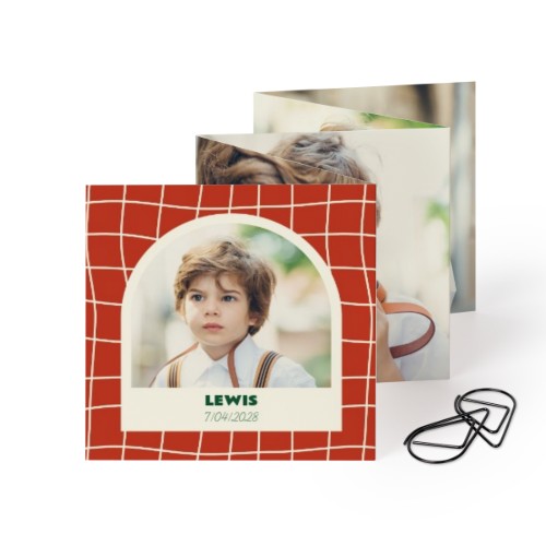 Fold out photo card Square Black paperclip - set of 12 (8 x 8 cm) Fold out photo card Square Black paperclip - set of 12 (8 x 8 cm)