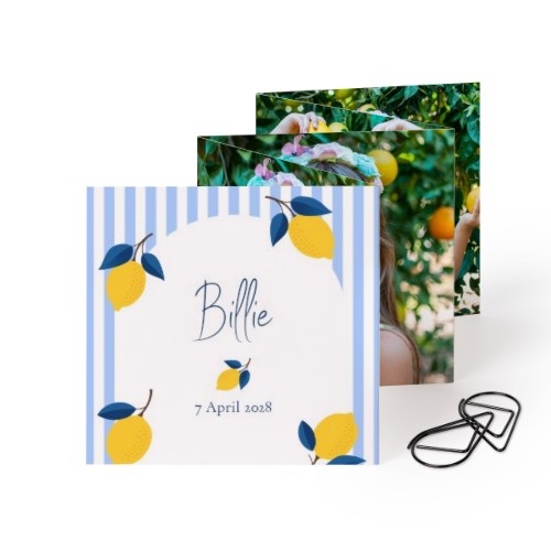 Kuvakortit 10 sivua Neliö Mustalla pidikkeellä - 12 kpl (8 x 8 cm)