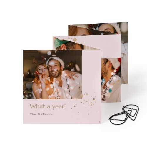 Carte portfolio carrée - trombone noir (lot de 12) (8 x 8 cm) Carte portfolio carrée - trombone noir (lot de 12) (8 x 8 cm)