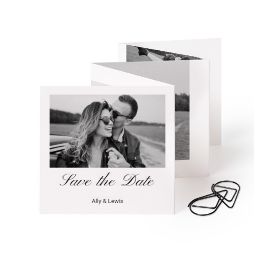 Kuvakortit 10 sivua Neliö Mustalla pidikkeellä - 12 kpl (8 x 8 cm)