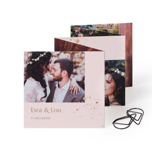 Grusskarte 10-seitig mit schwarzen Klammern - 12 Stk. (8 x 8 cm) Grusskarte 10-seitig mit schwarzen Klammern - 12 Stk. (8 x 8 cm)