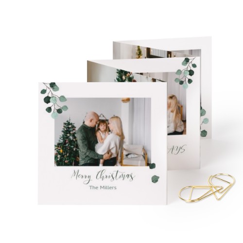 Carte portfolio carrée - trombone doré (lot de 12) (8 x 8 cm) Carte portfolio carrée - trombone doré (lot de 12) (8 x 8 cm)