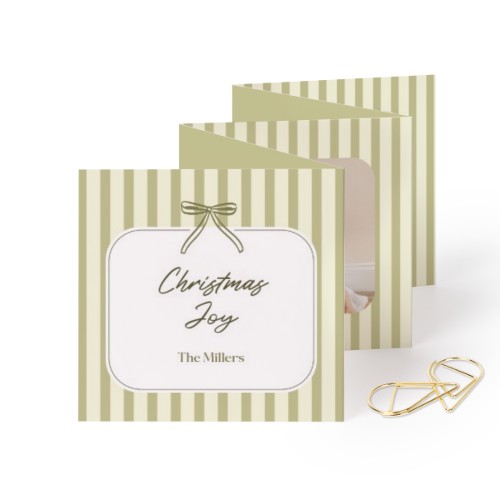 Fold out photo card Square Gold paperclip - set of 12 (8 x 8 cm) Fold out photo card Square Gold paperclip - set of 12 (8 x 8 cm)