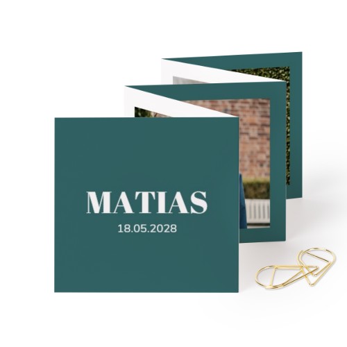 Kuvakortit 10 sivua Neliö Kultaisella pidikkeellä - 12 kpl (8 x 8 cm)