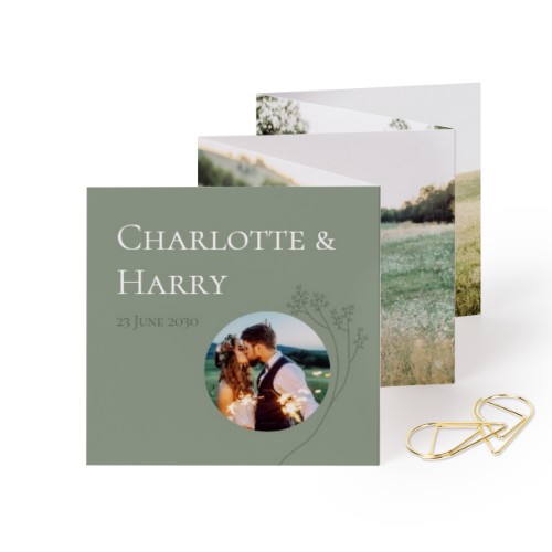 Fotokort 10 sidor Kvadratisk med Guldfärgat gem - 12 st (8 x 8 cm) Fotokort 10 sidor Kvadratisk med Guldfärgat gem - 12 st (8 x 8 cm)