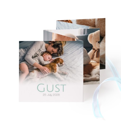 Grusskarte 10-seitig quadratisch Blau Schleife - 12 Stk. (8 x 8 cm) Grusskarte 10-seitig quadratisch Blau Schleife - 12 Stk. (8 x 8 cm)