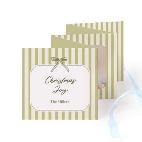 Carte portfolio Carré (lot de 12) ruban Bleu (8 x 8 cm) Carte portfolio Carré (lot de 12) ruban Bleu (8 x 8 cm)