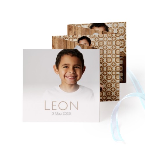 Portfoliokaart Vierkant (Set van 12) Blauw lint (8 x 8 cm) Portfoliokaart Vierkant (Set van 12) Blauw lint (8 x 8 cm)