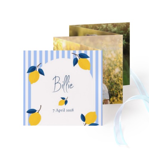 Kuvakortit 10-sivua Neliö Sininen nauhaa - 12 kpl (8 x 8 cm) Kuvakortit 10-sivua Neliö Sininen nauhaa - 12 kpl (8 x 8 cm)