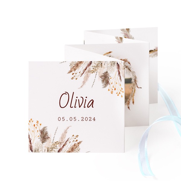 Grusskarte 10-seitig quadratisch Blau Schleife - 12 Stk. (8 x 8 cm) Grusskarte 10-seitig quadratisch Blau Schleife - 12 Stk. (8 x 8 cm)