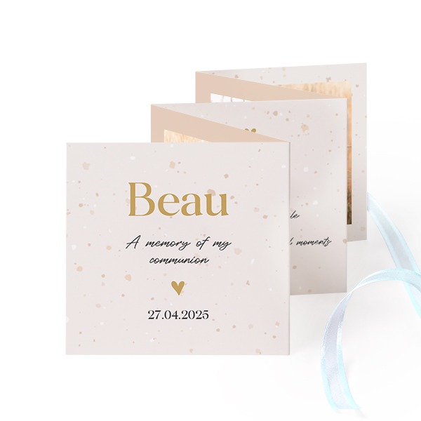 Portfoliokaart Vierkant (Set van 12) Blauw lint (8 x 8 cm) Portfoliokaart Vierkant (Set van 12) Blauw lint (8 x 8 cm)