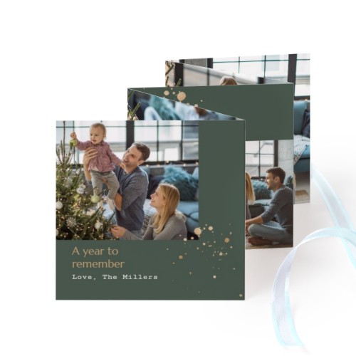 Carte portfolio Carré (lot de 12) ruban Bleu (8 x 8 cm) Carte portfolio Carré (lot de 12) ruban Bleu (8 x 8 cm)