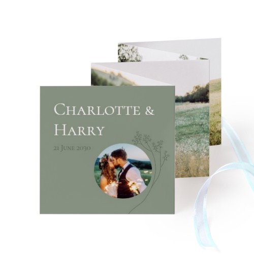 Carte portfolio Carré (lot de 12) ruban Bleu (8 x 8 cm) Carte portfolio Carré (lot de 12) ruban Bleu (8 x 8 cm)