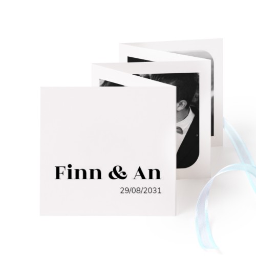 Portfoliokaart Vierkant (Set van 12) Blauw lint (8 x 8 cm) Portfoliokaart Vierkant (Set van 12) Blauw lint (8 x 8 cm)