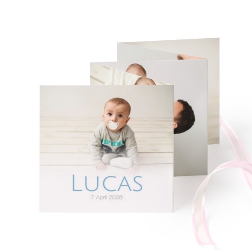 Portfoliokaart Vierkant (Set van 12) Roze lint (8 x 8 cm) Portfoliokaart Vierkant (Set van 12) Roze lint (8 x 8 cm)