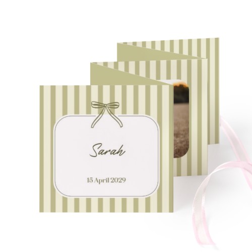 Fotokort 10 sidor Kvadratisk Rosa band - 12 st (8 x 8 cm) Fotokort 10 sidor Kvadratisk Rosa band - 12 st (8 x 8 cm)