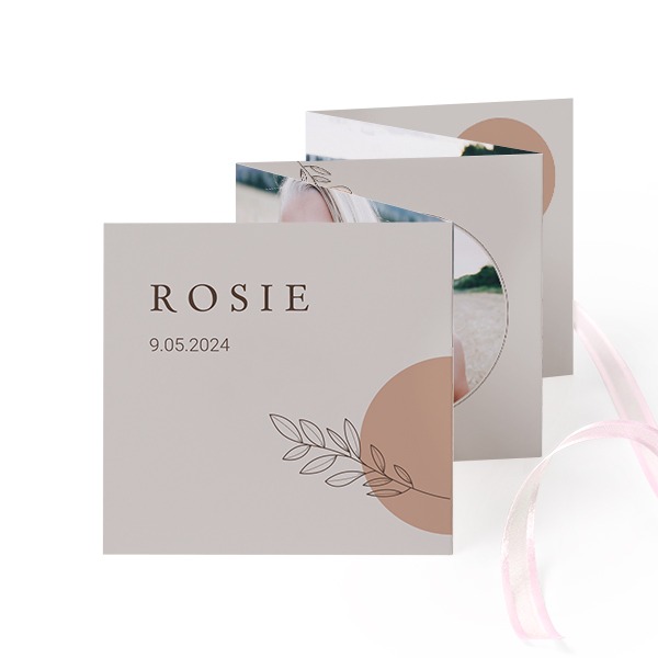 Portfoliokaart Vierkant (Set van 12) Roze lint (8 x 8 cm) Portfoliokaart Vierkant (Set van 12) Roze lint (8 x 8 cm)