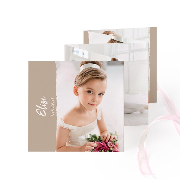 Portfoliokaart Vierkant (Set van 12) Roze lint (8 x 8 cm) Portfoliokaart Vierkant (Set van 12) Roze lint (8 x 8 cm)