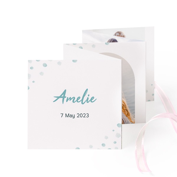 Grusskarte 10-seitig quadratisch Rosa Schleife - 12 Stk. (8 x 8 cm) Grusskarte 10-seitig quadratisch Rosa Schleife - 12 Stk. (8 x 8 cm)