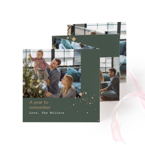 Carte portfolio Carré (lot de 12) ruban rose (8 x 8 cm) Carte portfolio Carré (lot de 12) ruban rose (8 x 8 cm)