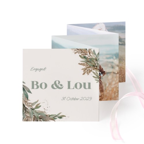 Portfoliokaart Vierkant (Set van 12) Roze lint (8 x 8 cm) Portfoliokaart Vierkant (Set van 12) Roze lint (8 x 8 cm)