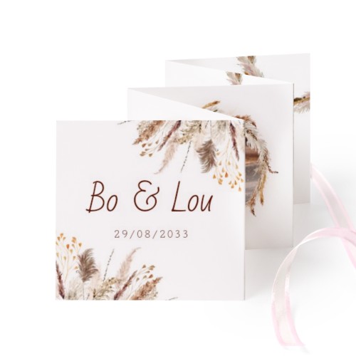 Portfoliokaart Vierkant (Set van 12) Roze lint (8 x 8 cm) Portfoliokaart Vierkant (Set van 12) Roze lint (8 x 8 cm)