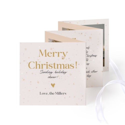 Carte portfolio Carré (lot de 12) ruban blanc (8 x 8 cm) Carte portfolio Carré (lot de 12) ruban blanc (8 x 8 cm)