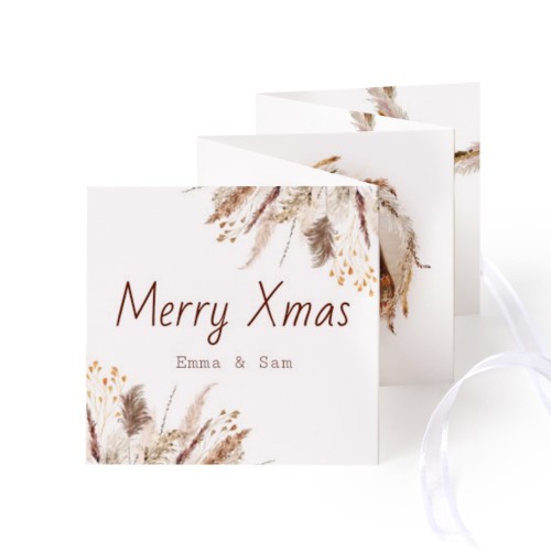 Portfoliokaart Vierkant (Set van 12) Wit lint (8 x 8 cm) Portfoliokaart Vierkant (Set van 12) Wit lint (8 x 8 cm)