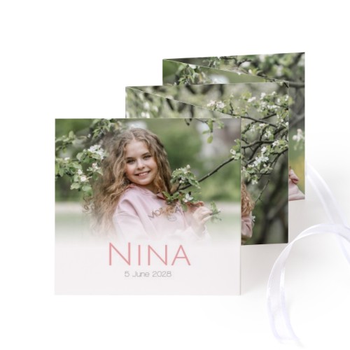 Portfoliokaart Vierkant (Set van 12) Wit lint (8 x 8 cm) Portfoliokaart Vierkant (Set van 12) Wit lint (8 x 8 cm)