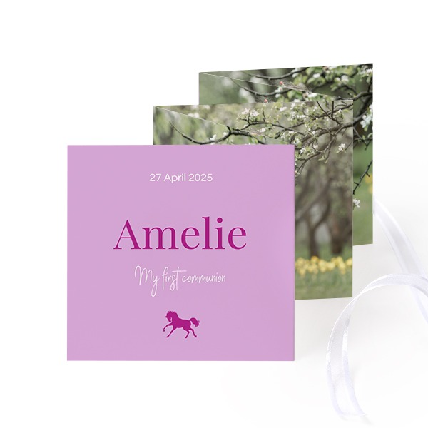 Carte portfolio Carré (lot de 12) ruban blanc (8 x 8 cm) Carte portfolio Carré (lot de 12) ruban blanc (8 x 8 cm)