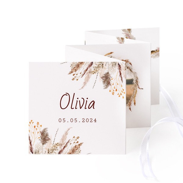 Portfoliokaart Vierkant (Set van 12) Wit lint (8 x 8 cm) Portfoliokaart Vierkant (Set van 12) Wit lint (8 x 8 cm)