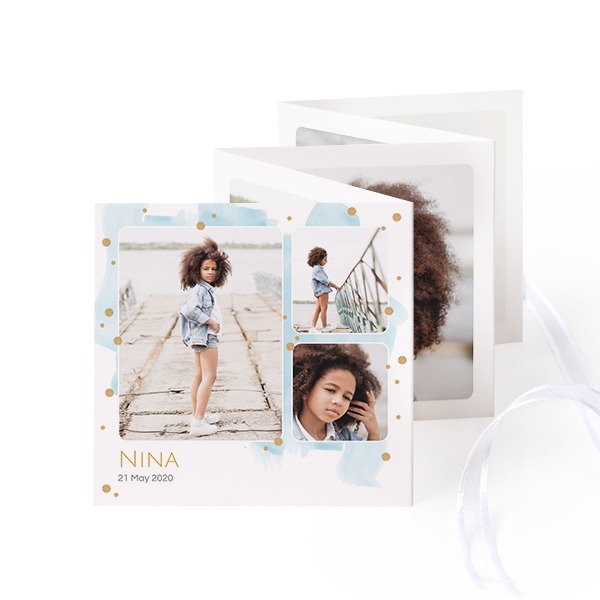 Portfoliokaart Vierkant (Set van 12) Wit lint (8 x 8 cm) Portfoliokaart Vierkant (Set van 12) Wit lint (8 x 8 cm)