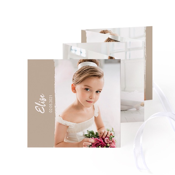Portfoliokaart Vierkant (Set van 12) Wit lint (8 x 8 cm) Portfoliokaart Vierkant (Set van 12) Wit lint (8 x 8 cm)