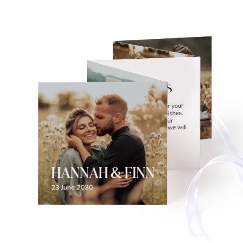 Portfoliokaart Vierkant (Set van 12) Wit lint (8 x 8 cm) Portfoliokaart Vierkant (Set van 12) Wit lint (8 x 8 cm)