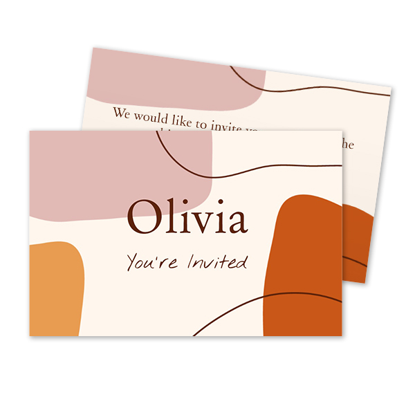 Carton d'invitation 8,5 x 5,5 cm Carton d'invitation 8,5 x 5,5 cm