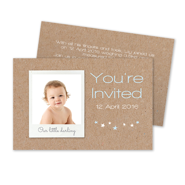 Reception Card 8,5 x 5,5 cm