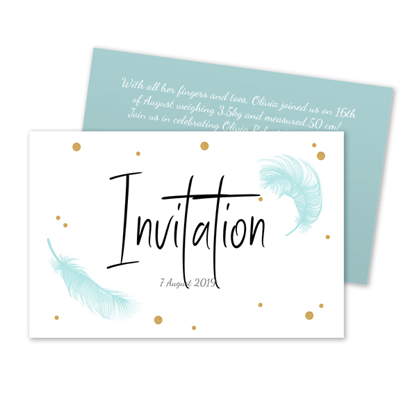 Carton d'invitation 8,5 x 5,5 cm Carton d'invitation 8,5 x 5,5 cm