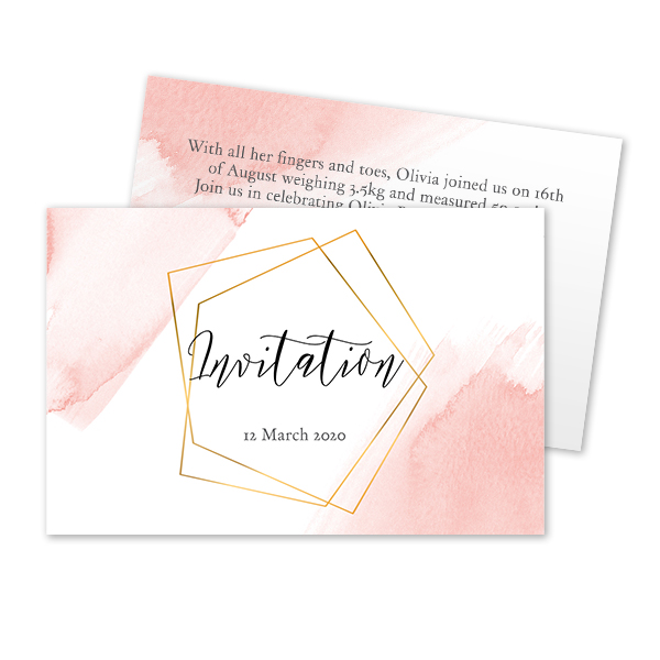 Carton d'invitation 8,5 x 5,5 cm Carton d'invitation 8,5 x 5,5 cm
