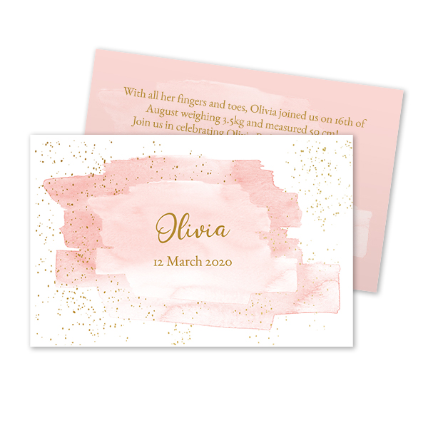 Reception Card 8,5 x 5,5 cm Reception Card 8,5 x 5,5 cm