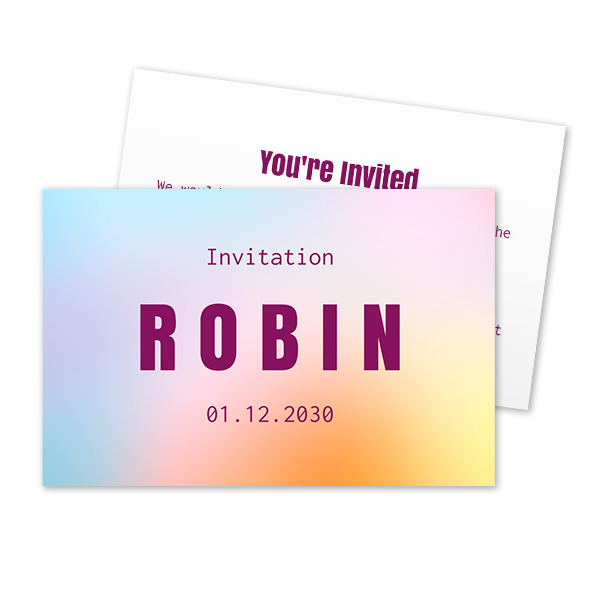 Reception Card 8,5 x 5,5 cm Reception Card 8,5 x 5,5 cm