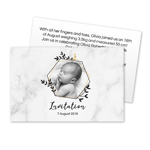 Uitnodigingskaartje 8,5 x 5,5 cm Uitnodigingskaartje 8,5 x 5,5 cm