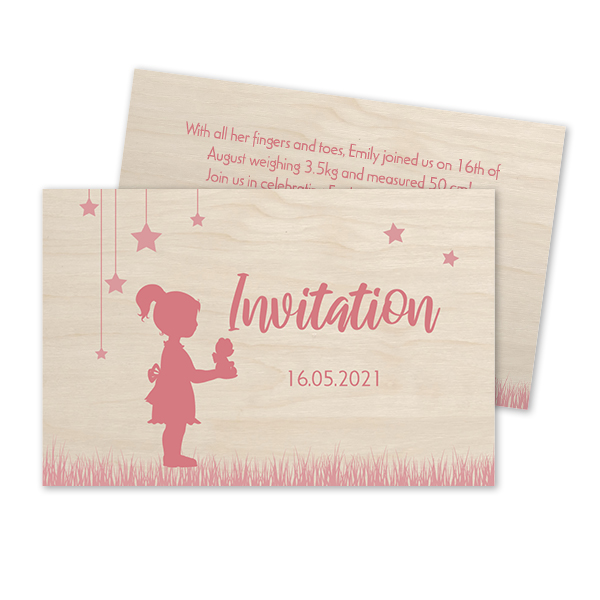 Wood Silhouette - Text Only