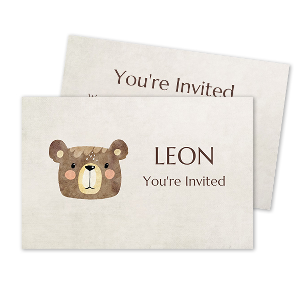 Carton d'invitation 8,5 x 5,5 cm