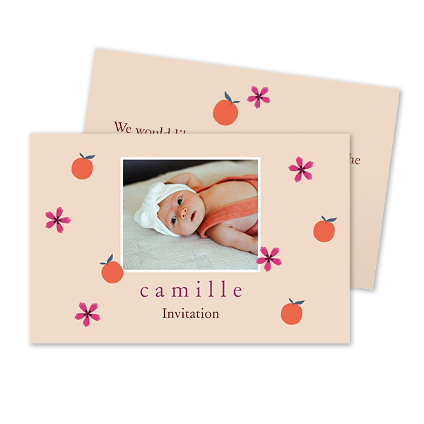 Carton d'invitation 8,5 x 5,5 cm
