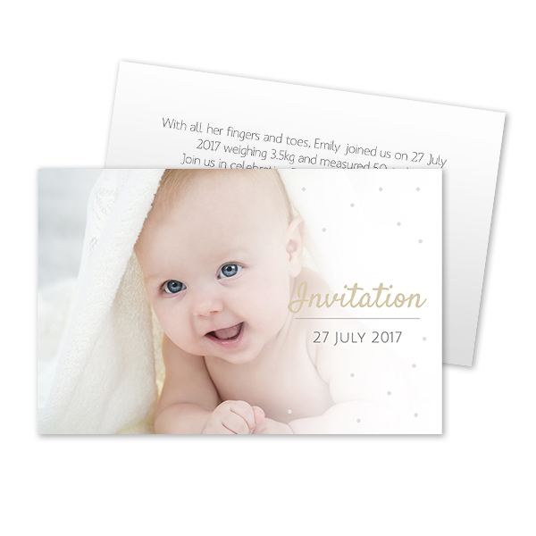 Carton d'invitation 8,5 x 5,5 cm
