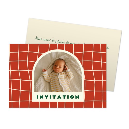 Carton d'invitation 8,5 x 5,5 cm