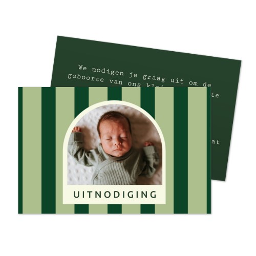 Uitnodigingskaartje 8,5 x 5,5 cm