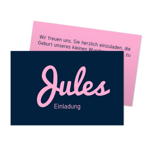 Reception Card 8,5 x 5,5 cm